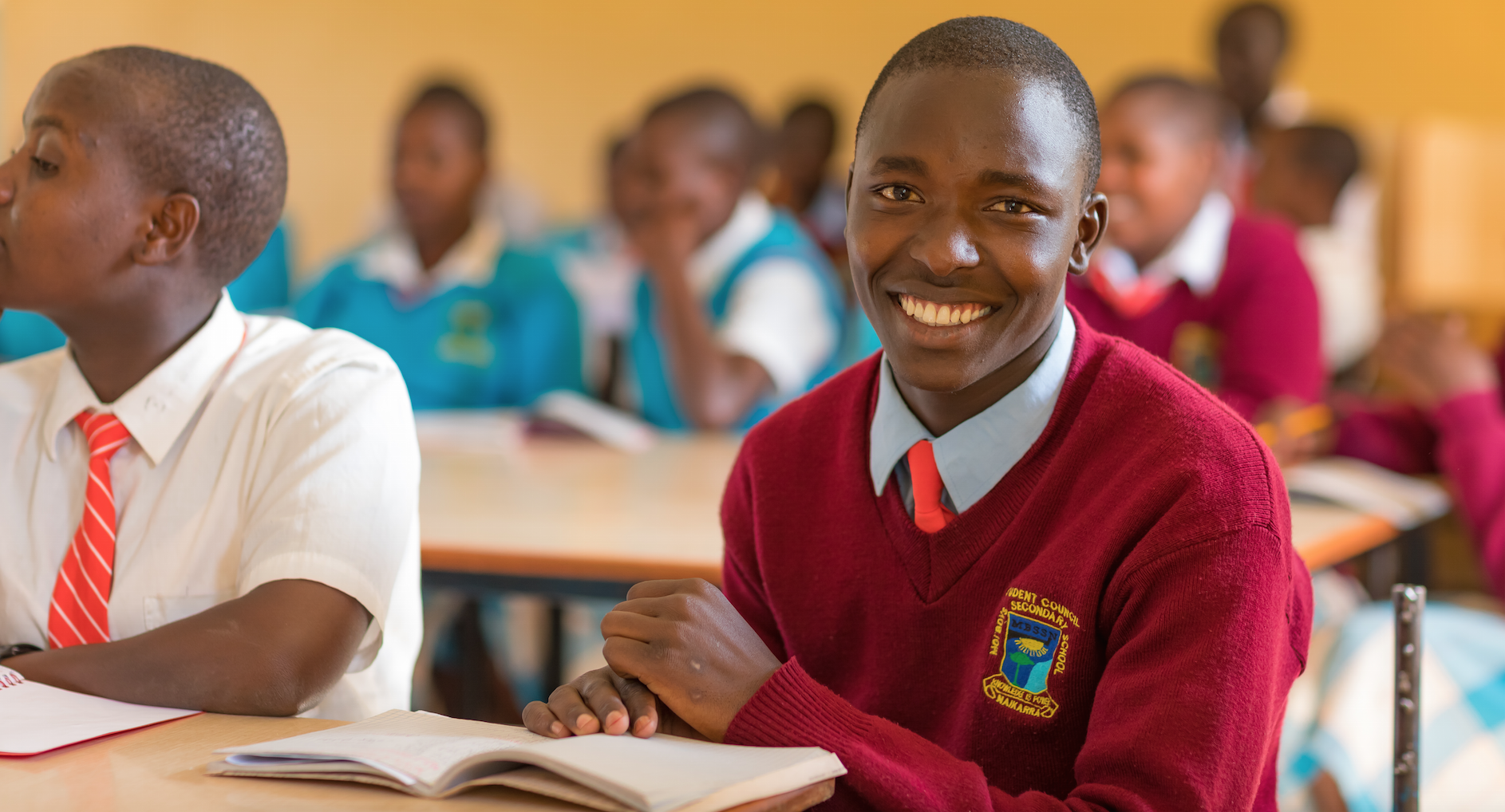 Asante Africa nonprofit programs with students