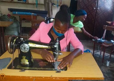 Sewing Face Masks for Their School