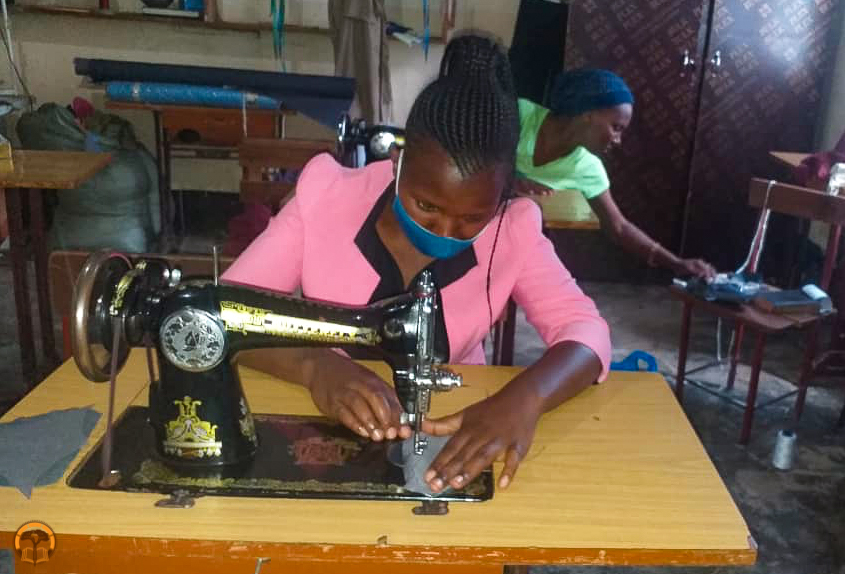 Sewing Face Masks for Their School