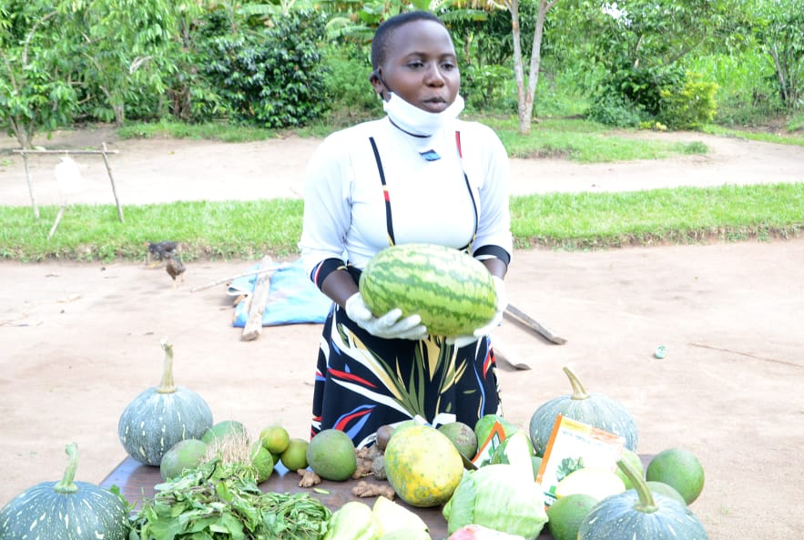 Zarina as a young entreprenuer selling watermelon