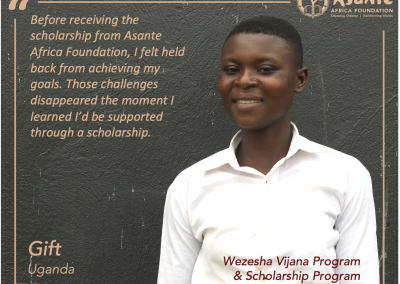 Gift Can Now Achieve Her Goals