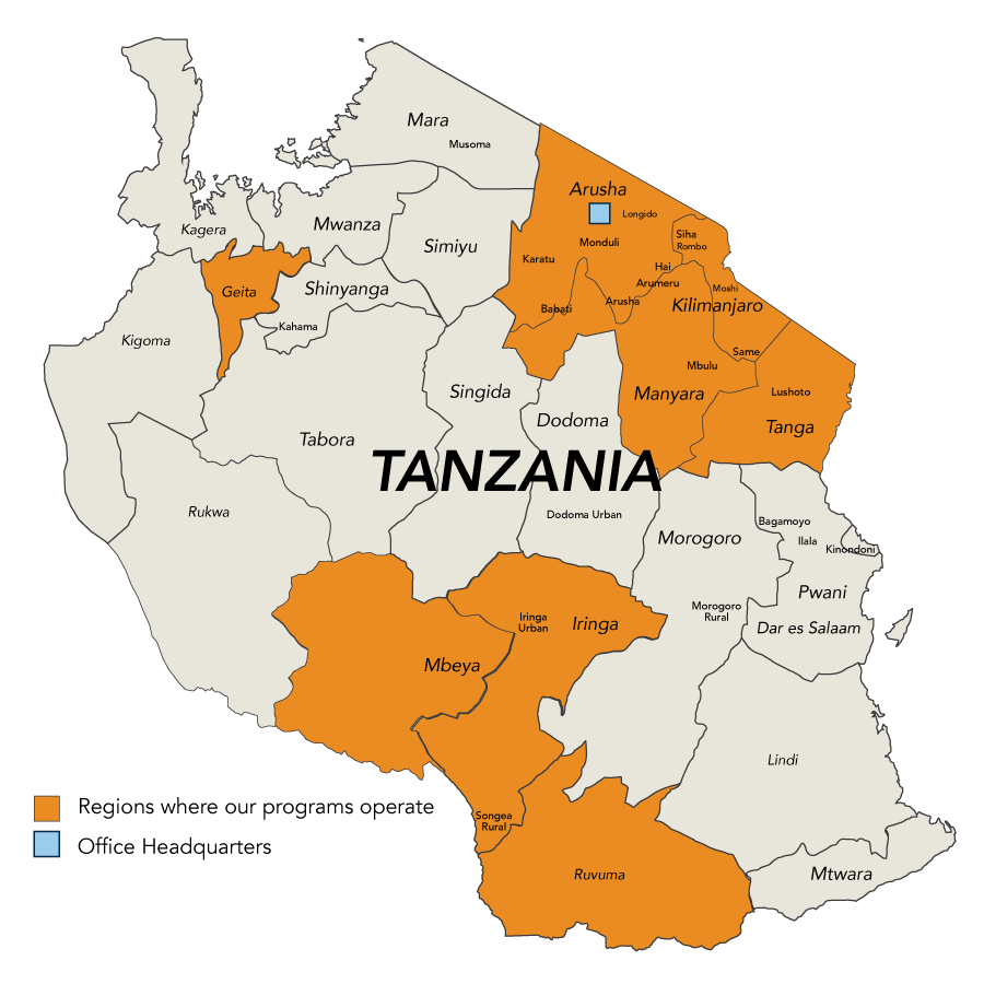 Tanzania map